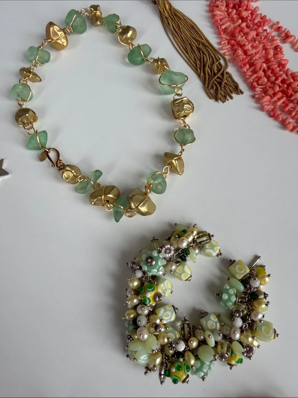 Summer Splendor Jewelry Lot Collection - Turquoise, Coral & Natural Tones - Picture 6 of 12